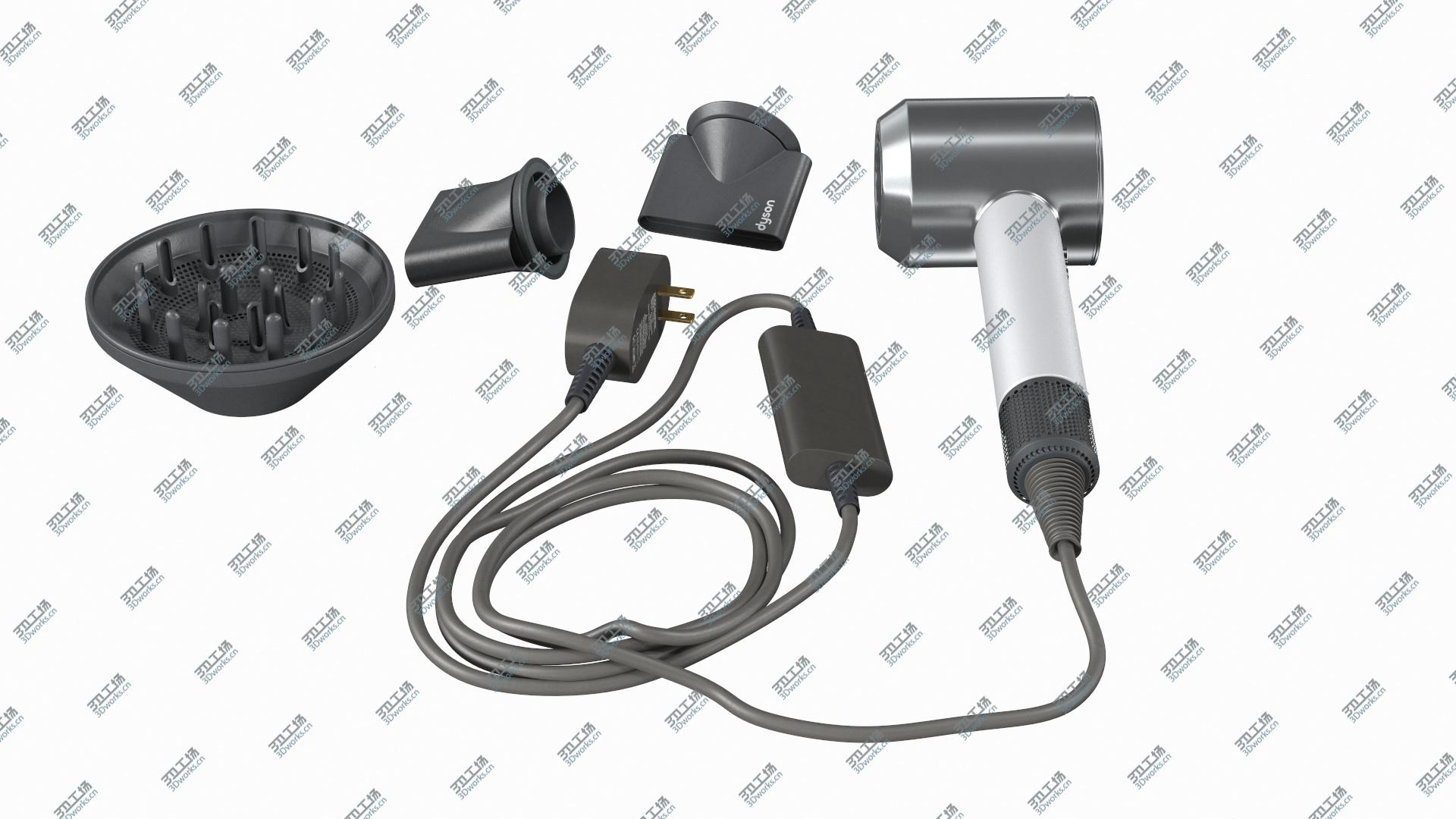 images/goods_img/202105072/Dyson Hair Dryer Professional Edition with Attachments 3D model/2.jpg